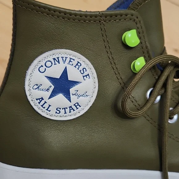 Converse Chuck Taylor All Star Boots Gore-Tex Lugged Waterproof Leather Moss 7 - Picture 6 of 16